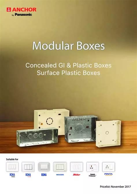 modular box price list